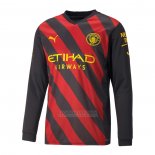 Camisola Manchester City 2º Manga Comprida 2022-2023