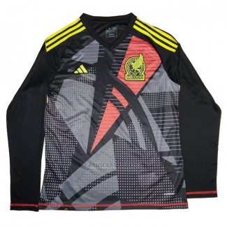 Camisola Mexico Goleiro Manga Comprida 2024 Preto