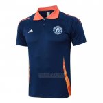 Camisola Polo del Manchester United 2024-2025 Azul