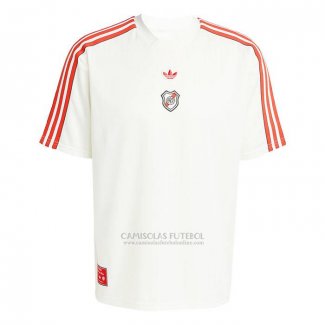 Camisola Pre Match del River Plate 2025-2026 Branco