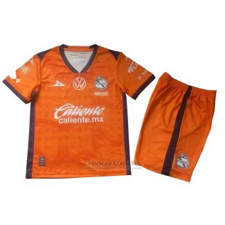 Camisola Puebla Goleiro Crianca 2025-2026 Laranja