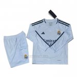 Camisola Real Madrid 1º Manga Comprida Crianca 2024-2025