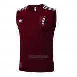 Camisola de Treinamento Ajax Sem Mangas 2025-2026 Vermelho