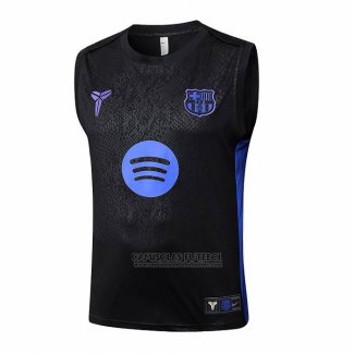 Camisola de Treinamento Barcelona Sin Mangas 2025-2026 Preto Azul