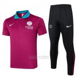 Conjunto Polo del Paris Saint-Germain 2024-2025 Purpura