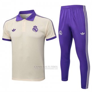 Conjunto Polo del Real Madrid 2025-2026 Amarelo