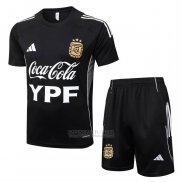 Fato de Treino Argentina Manga Curta 2025-2026 Preto - Calcas Curta