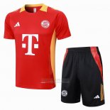 Fato de Treino Bayern de Munique Manga Curta 2024-2025 Vermelho - Calcas Curta