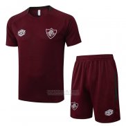 Fato de Treino Fluminense Manga Curta 2025-2026 Vermelho - Calcas Curta