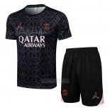 Fato de Treino Paris Saint-Germain Jordan Manga Curta 2024-2025 Preto - Calcas Curta