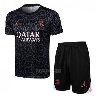 Fato de Treino Paris Saint-Germain Jordan Manga Curta 2024-2025 Preto - Calcas Curta