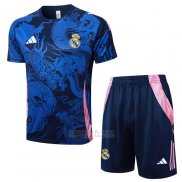 Fato de Treino Real Madrid Dragon Manga Curta 2024-2025 Azul - Calcas Curta