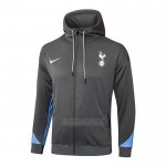 Jaqueta Hoodie Tottenham Hotspur 2024-2025 Cinza