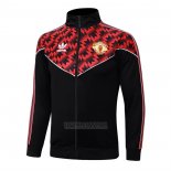 Jaqueta Manchester United 2025-2026 Preto Vermelho