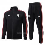 Jaqueta de Treinamento Manchester United Crianca 2026-2027 Preto