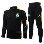 Sueter de Treinamento Brasil 2026-2027 Preto Amarelo