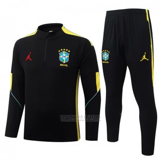Sueter de Treinamento Brasil 2026-2027 Preto Amarelo