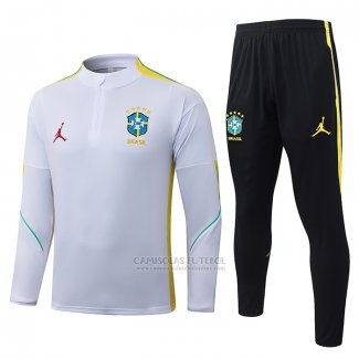 Sueter de Treinamento Brasil Crianca 2026-2027 Branco
