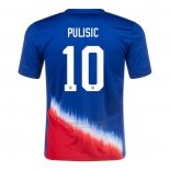 Camisola Estados Unidos Jogador Pulisic 2º 2024