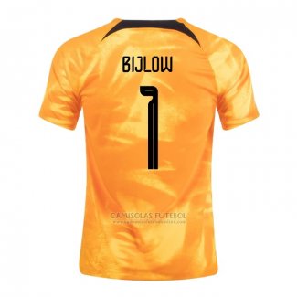 Camisola Holanda Jogador Bijlow 1º 2022