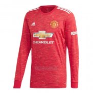 Camisola Manchester United 1º Manga Comprida 2020-2021