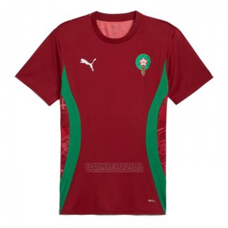 Camisola Pre Match del Marrocos 2024 Vermelho