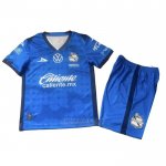 Camisola Puebla Goleiro Crianca 2025-2026 Azul