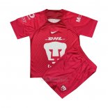 Camisola Pumas UNAM Goleiro Crianca 2022-2023 Rosa