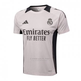 Camisola de Treinamento Real Madrid 2024-2025 Rosa Claro