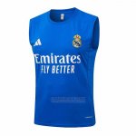 Camisola de Treinamento Real Madrid Sin Mangas 2025-2026 Azul Branco