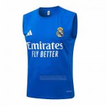 Camisola de Treinamento Real Madrid Sin Mangas 2025-2026 Azul Branco