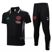 Conjunto Polo del Arsenal 2025-2026 Preto