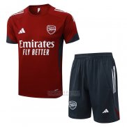 Fato de Treino Arsenal Manga Curta 2025-2026 Vermelho - Calcas Curta
