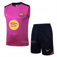 Fato de Treino Barcelona Sem Mangas 2025-2026 Rosa