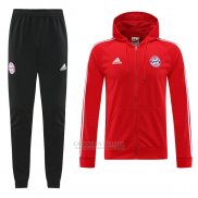 Fato de Treino Hoodie Bayern de Munique 2022-2023 Vermelho