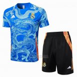 Fato de Treino Real Madrid Dragon Manga Curta 2024-2025 Azul - Calcas Curta