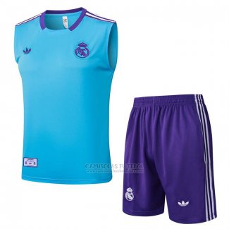 Fato de Treino Real Madrid Sem Mangas 2025-2026 Azul