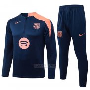 Sueter de Treinamento Barcelona 2025-2026 Azul Laranja
