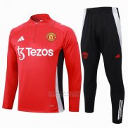 Sueter de Treinamento Manchester United 2024-2025 Vermelho
