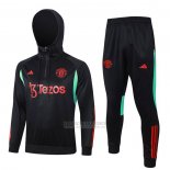 Sueter de Treinamento Manchester United Crianca 2023-2024 Preto Y Vermelho