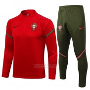 Sueter de Treinamento Portugal 2021-2022 Vermelho