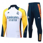Sueter de Treinamento Real Madrid Crianca 2024-2025 Branco