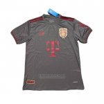 Tailandia Camisola Bayern de Munique 125 Aniversario 2024 Preto Vermelho