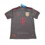 Tailandia Camisola Bayern de Munique 125 Aniversario 2024 Preto Vermelho