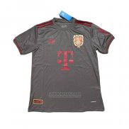 Tailandia Camisola Bayern de Munique 125 Aniversario 2024 Preto Vermelho