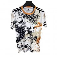 Tailandia Camisola Real Madrid Dragon 2025-2026 Branco Preto