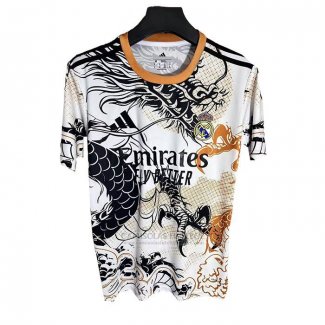 Tailandia Camisola Real Madrid Dragon 2025-2026 Branco Preto