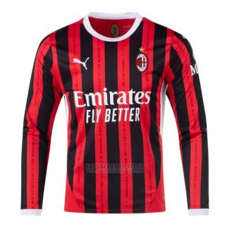 Camisola AC Milao 1º Manga Comprida 2024-2025