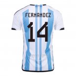 Camisola Argentina Jogador Fernandez 1º 2022