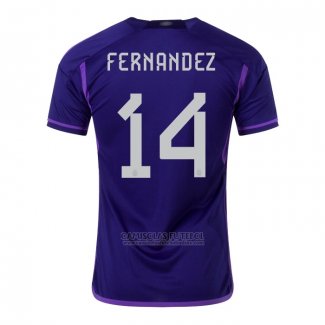 Camisola Argentina Jogador Fernandez 2º 2022